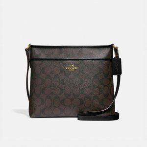 COACH File Crossbody In Signature Canvas NWT